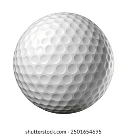 Close up of a golf ball isolated on white background - Powered by Shutterstock