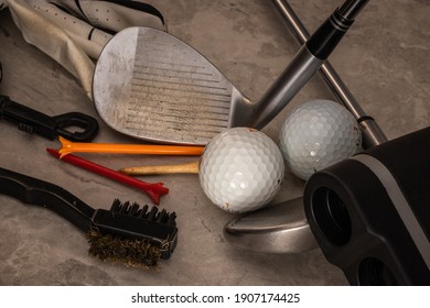 Close Up Of Golf Equipment.