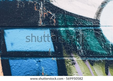 Close up of graffiti texture