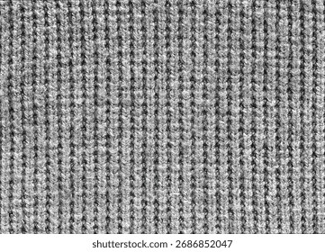 A close up of a gray fabric with a pattern of lines. The fabric is made of wool and has a fuzzy texture