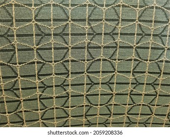 Close Up Of Green And Yellow Interlocking Circles Pattern