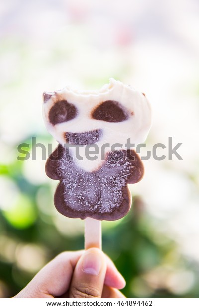 Close Half Eaten Ice Cream Bar Stock Photo Edit Now