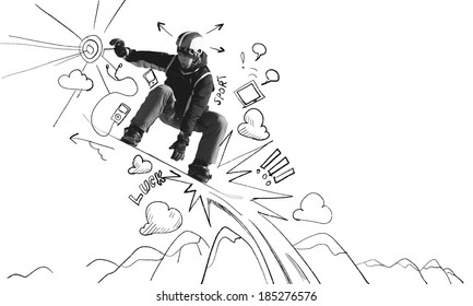 Dessin Ski Stock Photos Images Photography Shutterstock