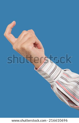 Close up of a hand gesturing with a finger  Stock photo © 