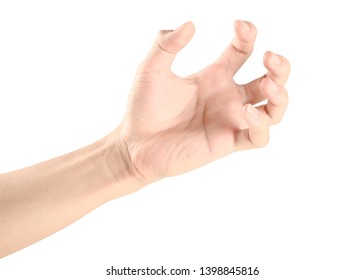 Close Hand Holding Something Like Bottle Stock Photo (Edit Now) 1398845816