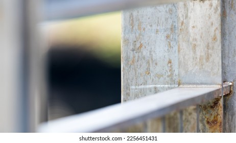 close up of hand railing steel - Shutterstock ID 2256451431