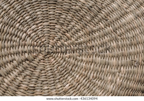 Close Hand Woven Basket Backgroundtexturedpattern Handmade Stock Photo ...