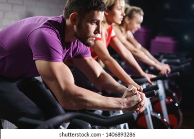 spin class exercise bike