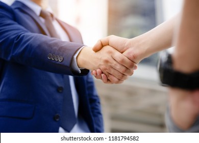 Business People Shaking Hands Finishing Meeting Stock Photo 547272463 ...