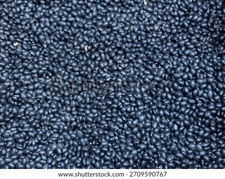 Close Up of Heap Black Bean. Background, texture.
