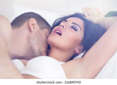 close up of heterosexual couple having sex