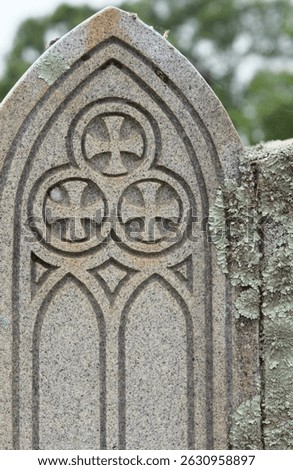 Close up of Historic Headstone in Rural East TX Cemetery