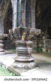 Close Up Of Historical Art At Panhala Fort, India