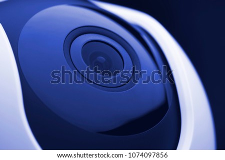 Close up home security camera 360 degrees