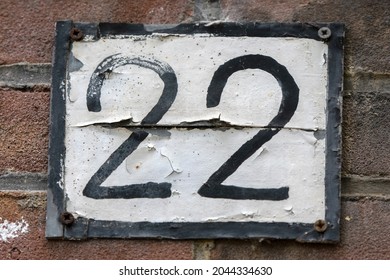 Close Up House Number 22  