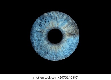 close up of human eye on black background.iris macro photography - Powered by Shutterstock