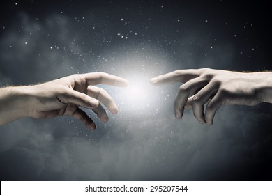 Close Human Hands Reaching Each Other Stock Photo 295207544 | Shutterstock