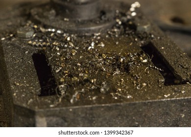 Close Image Bottom Milling Machine Drilling Stockfoto Shutterstock