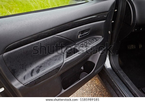 Close Image Car Door Opener Detail Royalty Free Stock Image