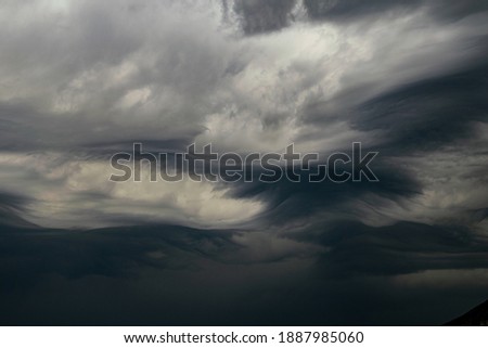 Similar – Image, Stock Photo Lightning strike during a thunderstorm.