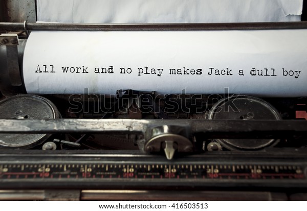 Close Image Typewriter Paper Sheet Phrase Stock Photo Edit Now