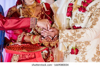 Close Up Of Indian Wedding Rituals In Delhi - March 10 2020