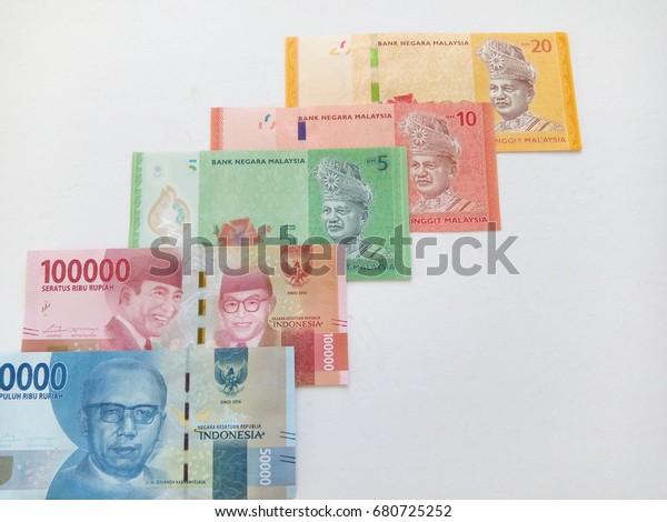 Close Indonesia Rupiah Currency Note Against Stock Photo Edit Now 680725252