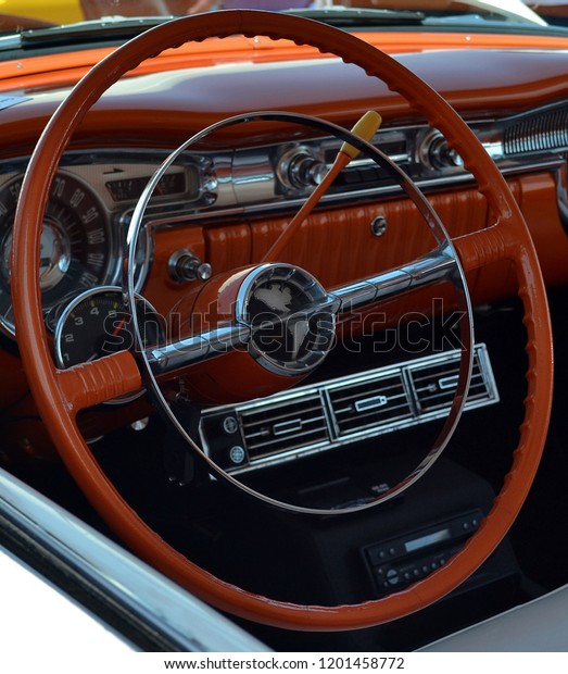 Close Interior Color Photo Brown Car Stock Image Download Now