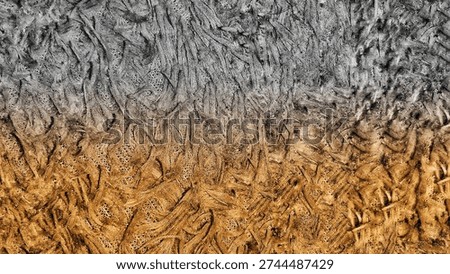 Close up of intertwined metal chains with silver to bronze gradient color. Detailed industrial texture background with rough metallic surface. Abstract steel pattern symbolizing strength, unity, connection, durability, and security.