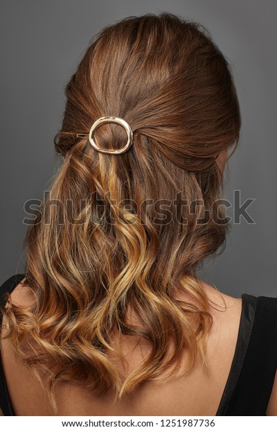 Close Isolated Portrait Young Lady Brown Stock Photo Edit Now