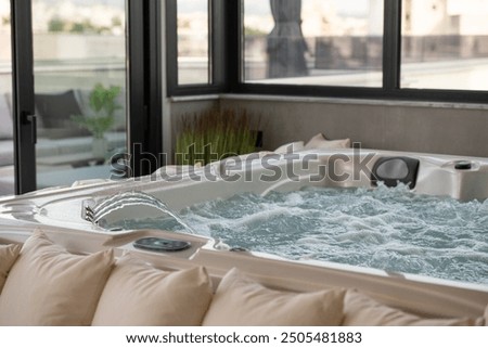 A close up of jacuzzi