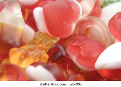 Close up of jelly sweets