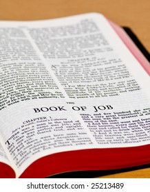 Close Up Of Job Bible Page