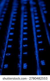 close up of a keyboard