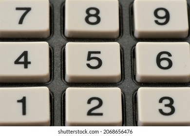 A Close Up Of A Keyboard Number Pad