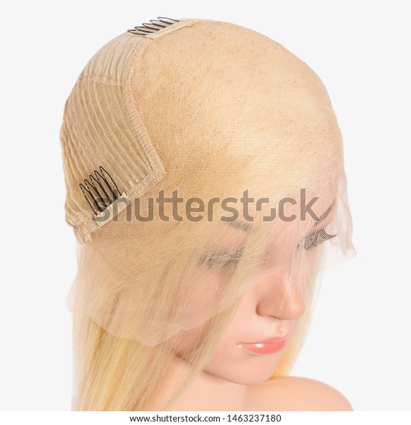 Close Lace Cap Straight Bleached Golden Stock Photo Edit Now