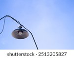 Close up lamp with negative space photo style