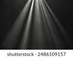 Close up of laser beam isolated on black background