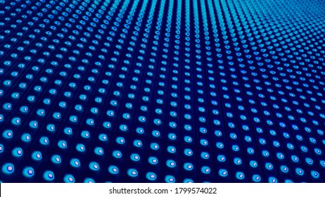 light blue led screen