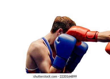 Close Up Left Jab To Head In Boxing