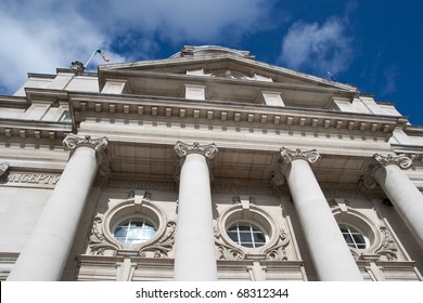 Close Up Of The Leinster House Government Building, Dublin, Ireland