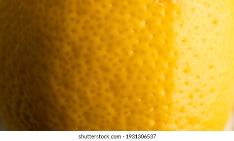 Close Up Of Lemon Or Pamela Texture Peel Or Zest.