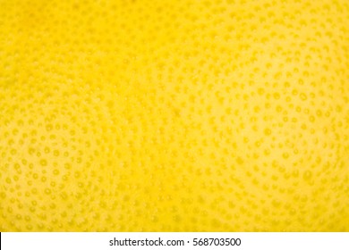 Close Up Of Lemon Or Pamela Texture Peel Or Zest.