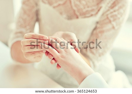 Porn nude porn Lesbian wedding ring hand
