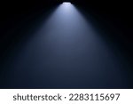 Close up of light beam isolated on black background