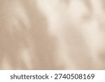  close up light brown plain wall background texture with shadow of window from sunlight for ads and advertisement product such as cosmetic or content or goods design display concept