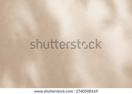  close up light brown plain wall background texture with shadow of window from sunlight for ads and advertisement product such as cosmetic or content or goods design display concept