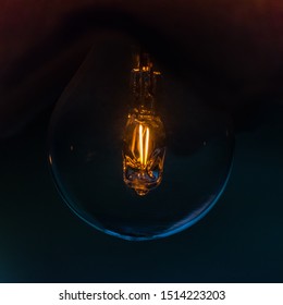 Close up of a light bulb
