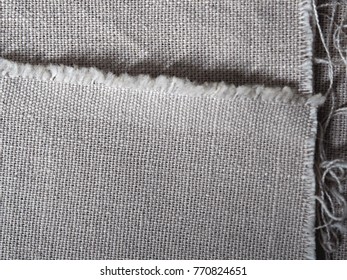 Close Up Of Linen Fabric, Unravel