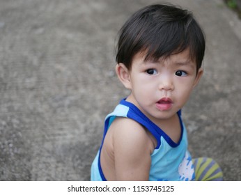 Close Up Of Little Asian Baby Girl With A Running Nose - Runny Or Stuffy Nose In Babies 